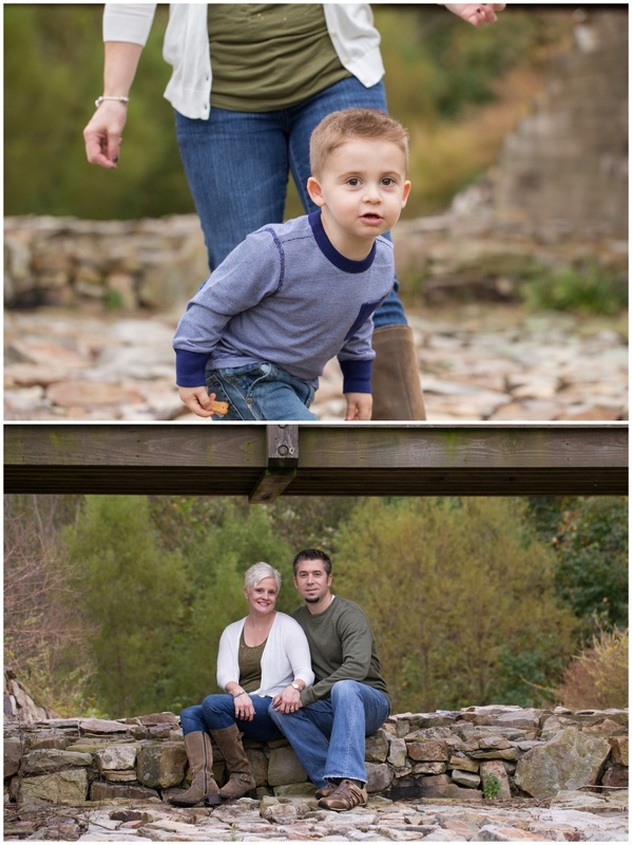 boy with his mom, couple under bridge | Midlothian Family Photographer