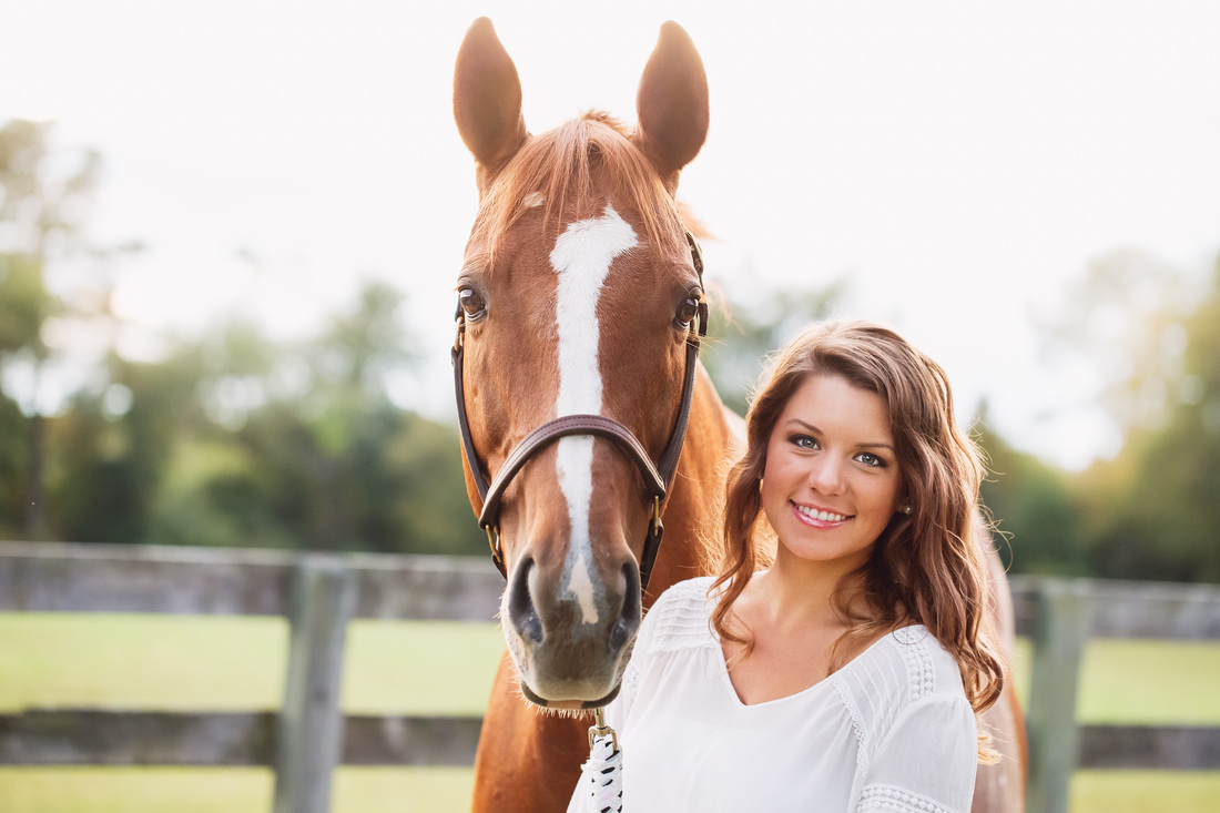 Senior Pictures, with horse, Coventry Farms